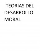 TEORIAS DEL DESARROLLO MORAL.