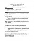 La educacion bilingue PLANEACION DEL PROYECTO DIDACTICO