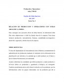 RELACION DE PRODUCCION Y OPERACIONES CON OTRAS AREAS DE LA FIRMA