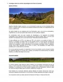 Investigue sobre los centros arqueológicos del Cuzco