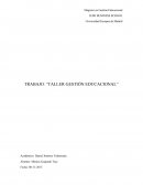 TALLER GESTIÓN EDUCACIONAL