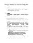 PRCEDIMIENTO NORMALIZADO DE OPERACIÓN PARA LA REQUISICIÓN DE MEDICAMENTOS Y DEMÁS INSUMOS PARA LA SALUD