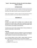 Tarea 2 - Herramientas y técnicas de control de calidad y mejora continúa