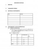 MEDICIONES ELÉCTRICAS y los valores