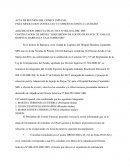 ACTA DE REUNION DEL COMITE ESPECIAL PARA ABSOLUCION CONSULTAS Y/U OBSERVACIONES A LAS BASES