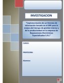 La empresa Reparaciones Electrónicas Especializadas S.R.L