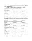 EXÁMEN DE LAS DIFERENTES TIPOS DE CÉLULAS, ORGANELOS Y SUS FUNCIONES