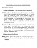 PROGRAMA LICENCIATURA PREBÁSICA
