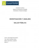 INVESTIGACIÓN Y ANÁLISIS. SALUD PÚBLICA