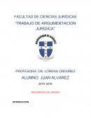 Análisis de lo que es argumentación jurídica