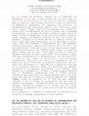 Acta de audiencia preliminar: Caso de robo con violencia