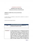 La revisión literaria de la problemática a estudiar permite la elaboración de un ejercicio de protocolo de investigación