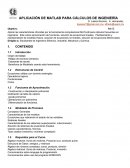 APLICACIÓN DE MATLAB PARA CÁLCULOS DE INGENIERÍA