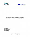 Evaluacion de puesto de trabajo Fondeadora