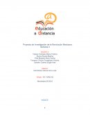 Proyecto de Investigación de la Revolución Mexicana