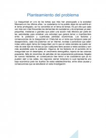 Factores que influyen y consecuencias que afectan en el aumento de la inseguridad en las colonias de Chetumal de 2014 a 2015. Página 6