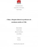 Clima y Desgaste laboral en profesores de enseñanza media en Chile