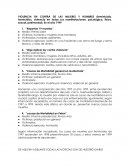VIOLENCIA EN CONTRA DE LAS MUJERES Y HOMBRES AÑO 1999
