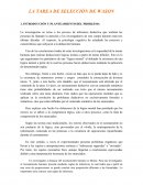PRACTICA PSICOLOGIA DEL DESARROLLO II "La tarea de seleccion de Wason"