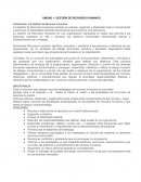 GESTIÓN DE RECURSOS HUMANOS.