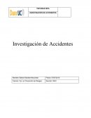 Informe INVESTIGACION DE ACCIDENTE