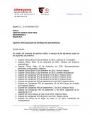 NOTIFICACION DE ENTREGA DE DOCUMENTOS