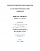 PROYECTO DE CURSO DE EMPRENDIMIENTO E INNOVACIÓN