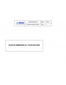 PLAN DE EMERGENCIA Y EVACUACIÓN