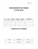 Procedimiento de Prueba de Alta Tensión