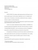 GESTIÓN DE OPERACIONES - ADMINISTRACIÓN DE OPERACIONES