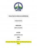 ESTUDIO ETICO DEL LIBRO “LAS PREGUNTAS DE LA VIDA”