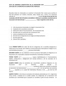Modelo de Acta de asociación civil