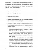 LAS ESPECIFICACIONES METODOLÓGICAS A ATENDER EN LOS ARTÍCULOS