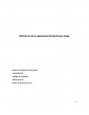 PROYECTO DE PLANEACION ESTRATEGICA
