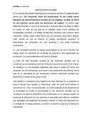 Fetichismo de la mercancia. ENSAYO EL CAPITAL DE MARX