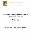 Como se da el Glosario de desarrollo de adolescentes