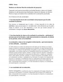 Educacion infantil. Redacta un informe final de evaluación de proyecto