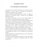 Ensayo: La Cronica de una muerte anunciada