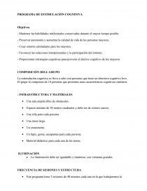 PROGRAMA DE ESTIMULACIÓN COGNITIVA. Página 1