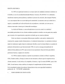 Plasticos Tecnicos, PLASTITEC S.A,. Página 1