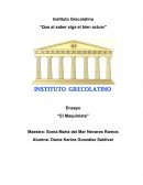 Tema de ensayo: “El Maquinista”