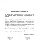 DECLARACION JURADA PARA EL VIAJE DE MI MENOR HIJA