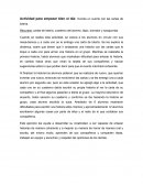 Actividad para empezar bien el día: Inventa un cuento con las cartas de lotería.