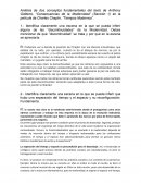 Análisis de dos conceptos fundamentales del texto de Anthony Giddens, “Consecuencias de la Modernidad” (Sección 1) en la película de Charles Chaplin, “Tiempos Modernos”.