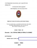 Un Proyecto tesis doctorado