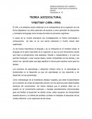 TEORIA SOCIOCULTURAL VYGOTSKY (1896-1934)