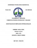 INVESTIGACION DE MERCADOS INTERNACIONALES hacia America latina