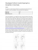 Physiological Profile of a Cyclist