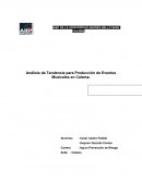 Análisis de Tendencia para Producción de Eventos Musicales en Calama.