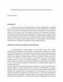 Investigación sobre la gextión de la calidad educativa